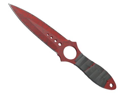★ StatTrak™ Skeleton Knife | Crimson Web (Well-Worn)