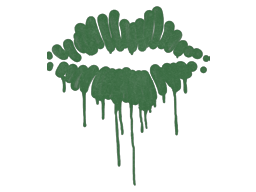 Sealed Graffiti | Kiss (Jungle Green)