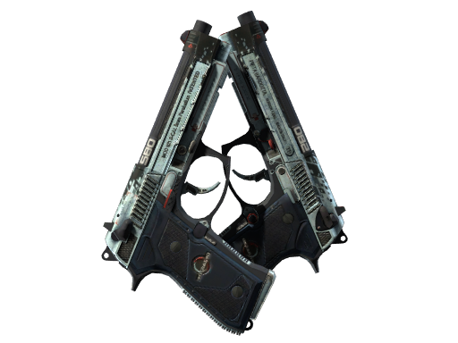 StatTrak™ Dual Berettas | Dezastre (Battle-Scarred)