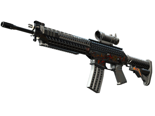 SG 553 | Heavy Metal (Minimal Wear)