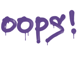 Sealed Graffiti | Oops (Monster Purple)