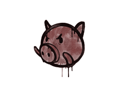 Sealed Graffiti | Piggles (Brick Red)