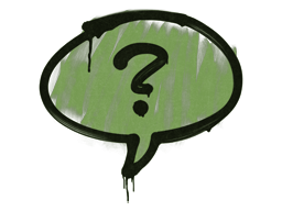 Sealed Graffiti | Question Mark (Battle Green)
