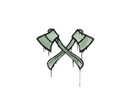 Sealed Graffiti | X-Axes (Cash Green)