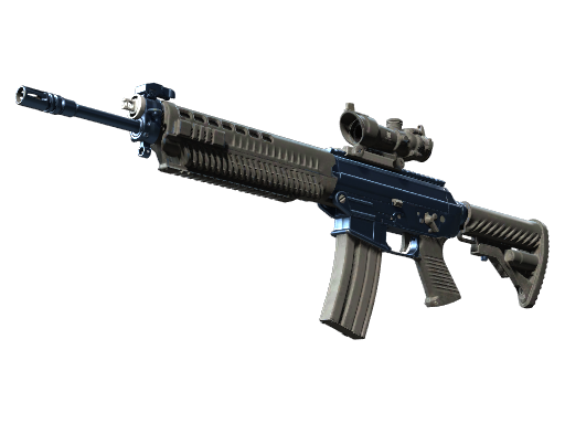 Souvenir SG 553 | Anodized Navy (Minimal Wear)