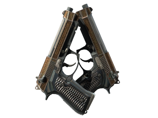 StatTrak™ Dual Berettas | Tread (Well-Worn)