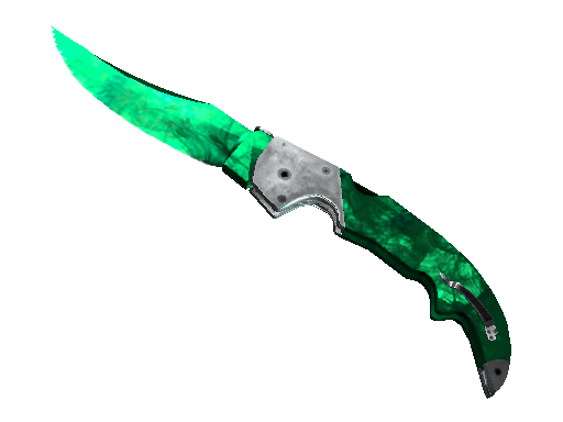 ★ StatTrak™ Falchion Knife | Gamma Doppler Emerald (Factory New)