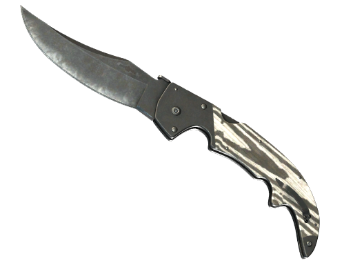 ★ StatTrak™ Falchion Knife | Black Laminate (Well-Worn)