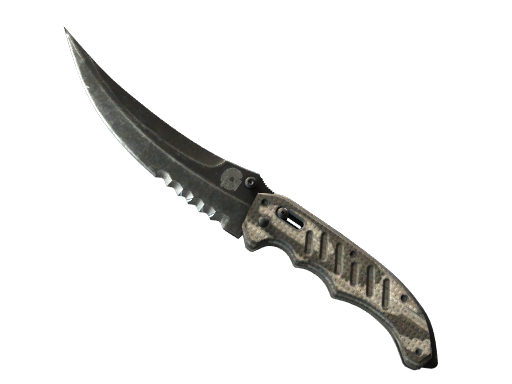 ★ Flip Knife | Black Laminate (Well-Worn)