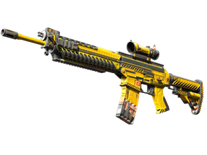 Souvenir SG 553 | Hazard Pay (Well-Worn)
