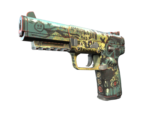 StatTrak™ Five-SeveN | Scrawl (Well-Worn)