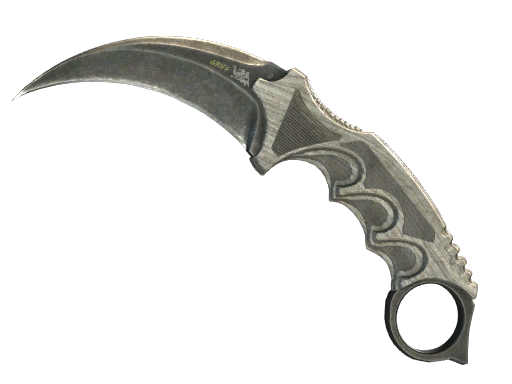 ★ StatTrak™ Karambit | Black Laminate (Battle-Scarred)