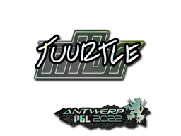 Sticker | Tuurtle (Glitter) | Antwerp 2022