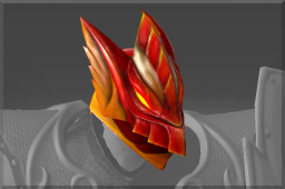 Inscribed Crimson Wyvern Helm