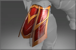 Inscribed Crimson Wyvern Skirt