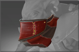 Inscribed Mask of the Crimson Cut-throat