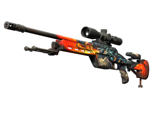 StatTrak™ SSG 08 | Dragonfire (Minimal Wear)