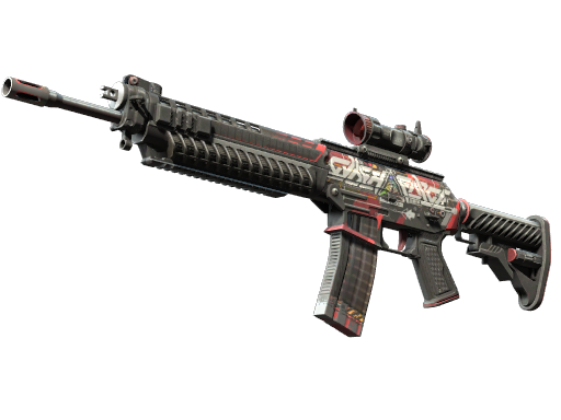 SG 553 | Cyberforce (Well-Worn)