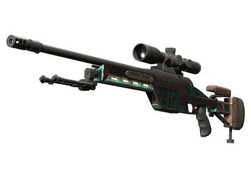 SSG 08 | Azure Glyph (Well-Worn)