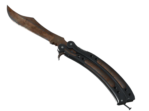 ★ Butterfly Knife | Rust Coat (Battle-Scarred)