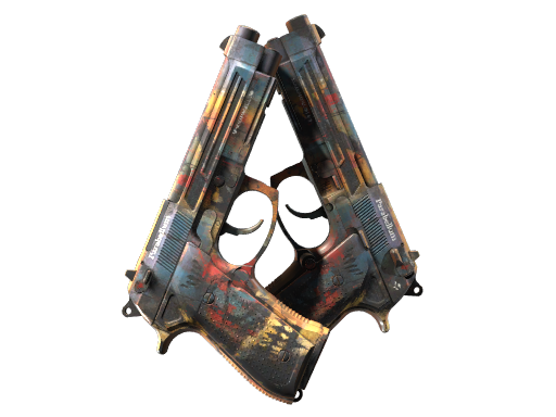 StatTrak™ Dual Berettas | Hideout (Factory New)