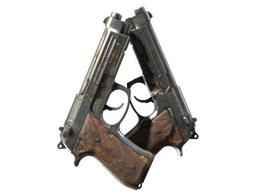 StatTrak™ Dual Berettas | Hideout (Battle-Scarred)