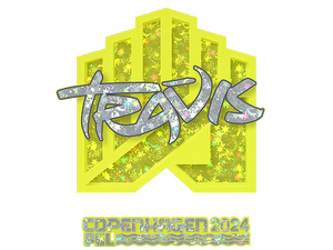 Sticker | TRAVIS (Glitter) | Copenhagen 2024
