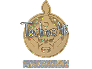 Sticker | Techno4K (Glitter) | Copenhagen 2024