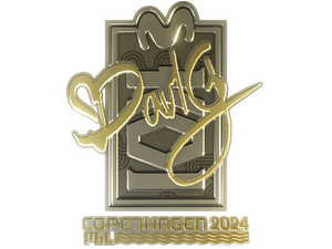 Sticker | dav1g (Gold) | Copenhagen 2024