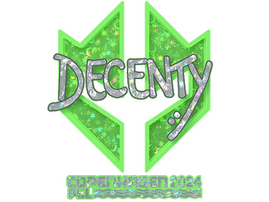 Sticker | decenty (Glitter) | Copenhagen 2024