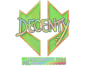Sticker | decenty (Holo) | Copenhagen 2024