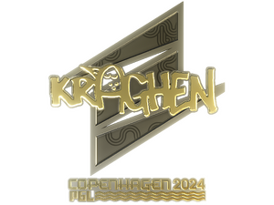 Sticker | kraghen (Gold) | Copenhagen 2024