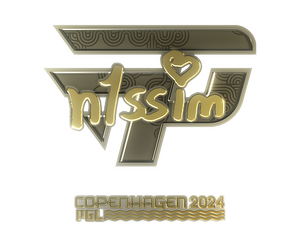 Sticker | n1ssim (Gold) | Copenhagen 2024