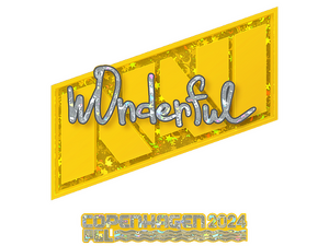 Sticker | w0nderful (Glitter) | Copenhagen 2024