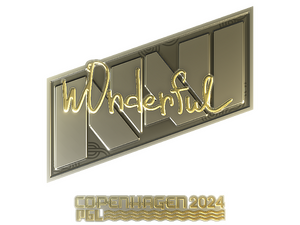 Sticker | w0nderful (Gold) | Copenhagen 2024