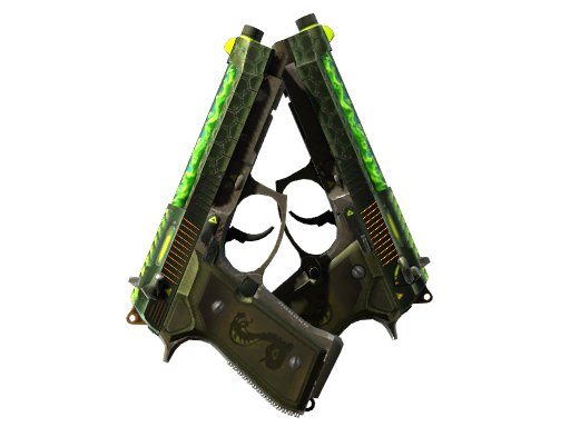 StatTrak™ Dual Berettas | Cobra Strike (Field-Tested)