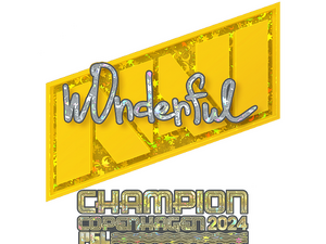 Sticker | w0nderful (Glitter, Champion) | Copenhagen 2024