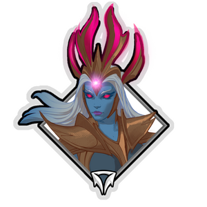 Gold Crownfall Sticker - Shen
