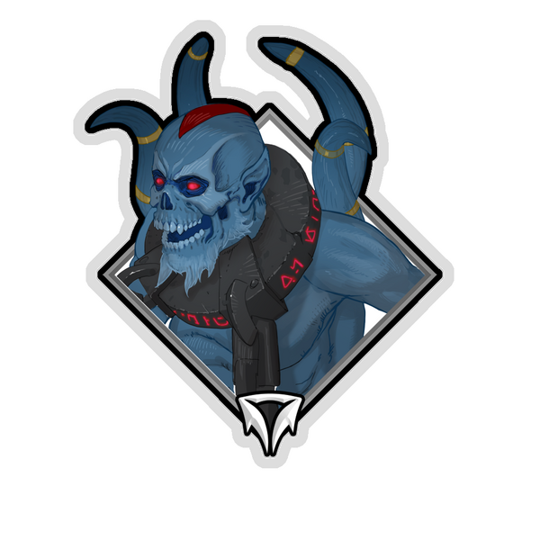 Gold Crownfall Sticker - Lich