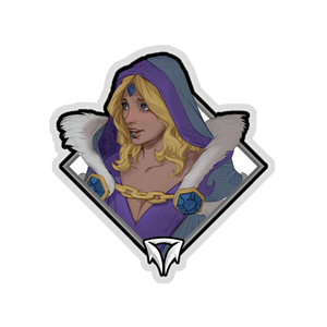 Gold Crownfall Sticker - Crystal Maiden