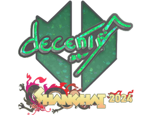 Sticker | decenty (Glitter) | Shanghai 2024