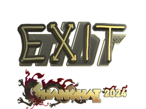 Sticker | exit (Gold) | Shanghai 2024