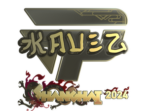 Sticker | kauez (Gold) | Shanghai 2024