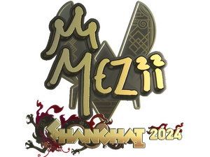 Sticker | mezii (Gold) | Shanghai 2024