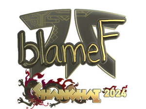 Sticker | blameF (Gold) | Shanghai 2024