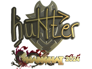 Sticker | huNter- (Gold) | Shanghai 2024