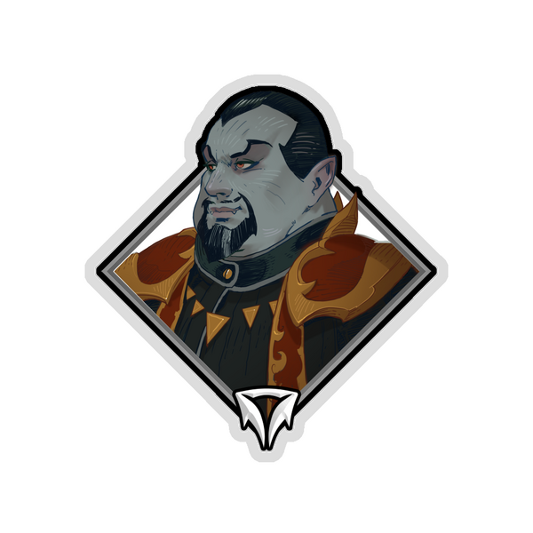 Gold Crownfall Sticker - Baron Porculescu