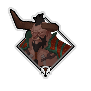 Gold Crownfall Sticker - Centaur
