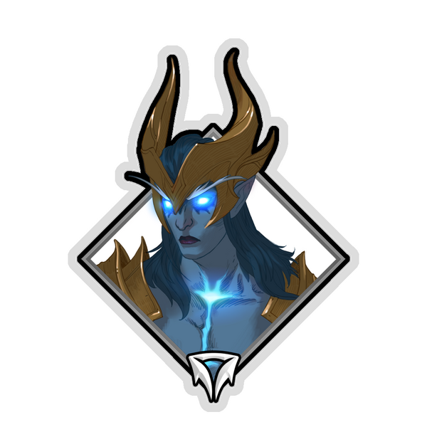 Gold Crownfall Sticker - Dragonus