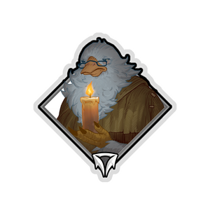Gold Crownfall Sticker - Fassit the Candlemaker